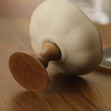 1个复古带底座甜点杯，日式简约花卉设计甜品杯，可用于盛装布丁、冰淇淋、意式冰淇淋等，适合家庭、餐厅、聚会等场合。 - 陶土+棕色 - 查看 2