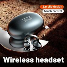 第三代开放式耳塞，开放式无线蓝牙6.0耳机，带麦克风，适合小耳朵和戴眼镜人士，50小时超长续航，主动降噪 - 彩色 - 查看 11