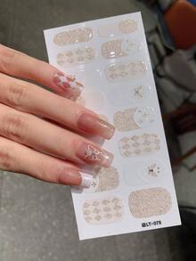 全甲贴纸，绿色三叶草，多色美甲贴花，适合女性、女孩的美甲用品，派对、节日、庆典、生日礼物美甲 - 彩色 - 查看 3