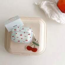 Cherry Design Protective Case Suitable Compatible With Apple Bluetooth Earphones, Anti-Scratch And Drop Protection Case Compatible With Apple Bluetooth Wave Earphone Case - Clear - View 15