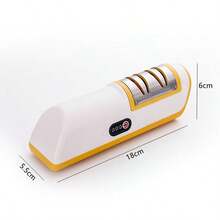 Professional USB Rechargeable Electric Knife Sharpener - 20° Straight Edge Dual-Stage Sharpening | 1200mAh Large Capacity Battery, Suitable For Kitchen Knife Grinding And Polishing - Applicable To Chef's Knife, Slicing Knife, Santoku Knife, Peeling Knife And Ceramic Knife - Ideal Choice For Home Kitchen, Professional Restaurant And Cooking Enthusiasts - Multicolor - View 15