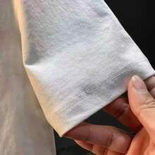 Slash Pure Cotton T-Shirt For Men And Women Anime Style Fashion Comfortable Casual Short Sleeved T-Shirt Unisex - Black - View 4