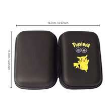 1pc Card Holder Pikachu Zipper Letters Storage Box Album Case Pouch Vmax GX Vstar Game Collection Cards Sleeves Pack Gifts Pokemon Cards Black Card Game Case Game Box Battle Trainer Gift - Multicolor - View 3