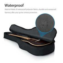 41" Classical Acoustic Guitar Case, Waterproof Gig Bag, Heavy Duty Soft Backpack - 黑色 - 查看 4