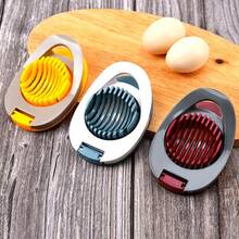 1pc Stainless Steel Egg Slicer, Multifunctional Kitchen Tool, Perfect For Slicing Eggs, Fruits, Etc. - Manual Cutter For Home & Restaurant Use - Multicolor - View 6