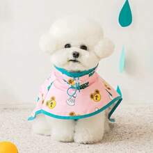 小型/中型宠物狗防水连帽雨披，卡通斗篷防风雨衣外套 - 彩色 - 查看 13