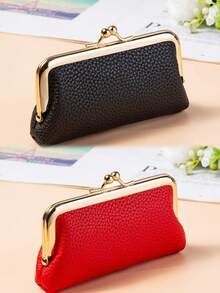 Fashionable Retro Women's Bifold Zipper Coin Purse Suitable For Daily Use Clip Wallet For Women Wallet Mini Wallet Purse Wallet Coin Wallet Wristlet Wallet Wallet - Multicolor - View 18