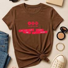 Tour 2026 Show T-Shirt, Basic Cotton Short Sleeve Kpop Korean Unisex Premium Top, Various Colors - 鏽棕色 - 查看 2