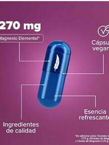 B irdman Mag Trifecta 270 mg Citrato, Glicinato y Treonato de Magnesio | Distintos Beneficios | Fórmula Limpia Sin Aditivos | Cápsula Vegana | Suplemento Alimenticio | 30 Porciones | 90 Cápsulas - azul real - Ver 4