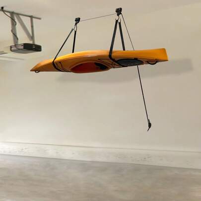 SHIOUCY Kayak Hoist, Ceiling Mount Kayak Canoe Hoist, Kayak Canoe Hoist Lift For Storage Garage