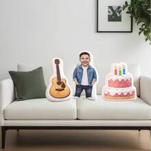 1 Personalized Fun Face Pillow - Customized Photo Double Sided Printing, Customized Face Pillow - Home Style, Ideal Gift For Birthday, Thanksgiving, Christmas - Alien - View 5