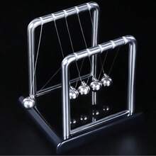 1pc Mini Newton's Cradle, Designed In Modern Minimalist Style, Made Of Metal; The Spheres Can Swing, Providing Dynamic Visual Effect. This Physics Teaching Decor Piece Is Suitable For Office Decoration, As Well As A Gift Or Housewarming Present. - 1PC - View 8