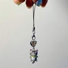 Móc khóa hình mèo nhỏ tối giản kiểu INS, phong cách retro Y2K, hoạt hình động vật đơn giản, trang trí treo điện thoại, bùa may mắn hình mèo, mặt dây chuyền hình mèo, quà tặng mùa xuân, sinh nhật, kỷ niệm. - Dây đeo điện thoại hình trái tim hình mèo con - Xem 15