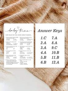 10/20张趣味迎婴派对游戏卡片，包含育儿知识问答、迎婴派对游戏和活动、趣味迎婴派对优惠券、性别揭晓游戏、独特迎婴派对卡片、圣诞主题 - 彩色 - 查看 4