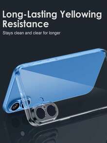 Transparent TPU Phone Case Compatible With IPhone 17/17Pro/17Promax/16/16Pro/16Promax/15/15Pro/15promax/14/13/12/11 XR, With Camera Protection, Ultra-Thin, Shock-Proof, Anti-Yellowing, Anti-Scratch, Wireless Charging Compatible, Anti-Slip Design - Clear - View 2