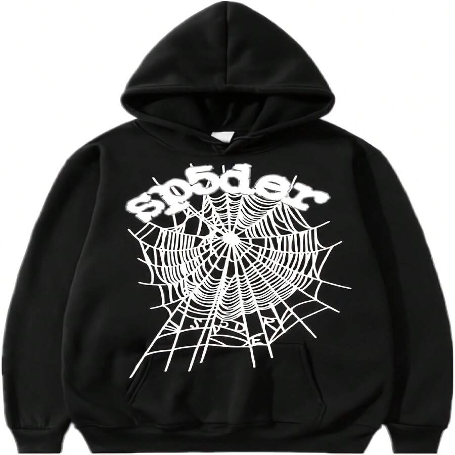 Spider Hoodie For Women Y2K Fall Pullover Hoodies Long Sleeve Aesthetic Spyder Hoodie With Pockets - màu đen - Xem 1