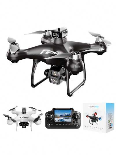 AXNEN 2026新款E55AIR无刷电机双摄像头无人机，带遥控器、智能避障、无头模式、3档速度调节、光流悬停，操作简便——即使是初学者也能轻松完成各种特技动作，是圣诞节和万圣节的绝佳礼物选择。