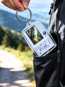 Customized 1Pc/3Pcs/5Pcs Photo And Text Keychain, Customized Personalized Photo Booth Keychain, Photo Strip Keychain, Valentine'S Day Couple Gift, Photo Keychain, Customized Gift, Anniversary Gift, Wedding, Wedding Gift, Wedding Supplies - Coffee - View 9