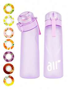 1pc Sports Water Bottle With 1 Random Fruit Scented Capsule, Sugar-Free & Calorie-Free, Only Fragrance Without Changing Taste, Fashionable & Creative Fitness Outdoor Sports Birthday Gift - Multicolor - View 15