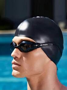 1 Stück Ganzjahres-Silikonbadekappe, wasserdicht & warm, geeignet für Innen-/Außenschwimmbad, Strandschwimmen, Silikonbadekappe wasserdicht, rutschfest, bequem elastisch, Unisex Schwimmausrüstung, Strandutensilie, Schwimmzubehör - mehrfarbig - Übersicht 11
