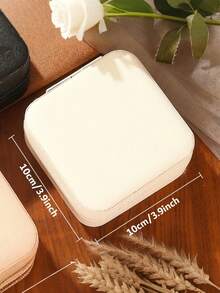 1 Stück personalisierte Schmuckbox, Blumen Reise Schmuckkoffer, Ringaufbewahrungsbox, Brautjungferngeschenk, Hochzeitsgeschenk, Monogramm Ringbox, Geschenkbox für Frauen (geeignet für Ringe, Anhänger, Ohrringe, Halsketten usw.). Geeignet als Geschenk für sie, Freundin, Mutter, Freundin, für Anlässe wie Valentinstag, Geburtstag, Muttertag, Neujahr. - Verschiedenfarbig - Übersicht 8