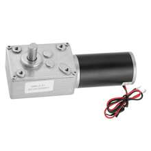 12V 200RPM 5840‑31ZY Permanent Magnet DC Turbo Worm Geared Motor Reduction Motor - Plateado - Ver 8