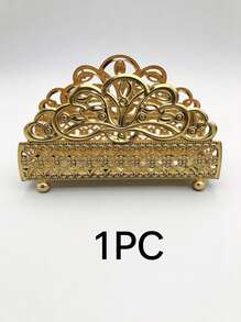 Cirelle 1个欧式立式纸巾架，金属复古餐桌餐巾夹，餐厅纸巾盒 - 彩色 - 查看 11