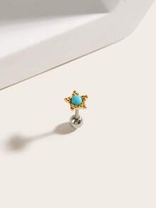 1pc Women's Fashionable Versatile Earrings, Suitable For Daily Wear - Flower - View 11