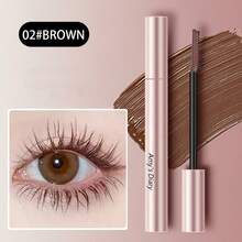 1pc Lengthening & Curling Mascara, Fine Brush For Precise Curl & Thick Extension, Sweat-Proof & Waterproof Eye Makeup, Sunflower Lash Effect - Multicolor - View 11