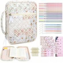 Women's Bible Bread Box Large Bible Bread Box Bible Study Supplies Bible Journaling Set Book Portable Bag With Bible Highlighter Christian Gifts - Sets - View 1