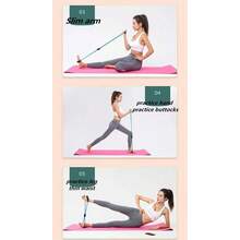 8-Shaped Chest Muscle Resistance Band, Fitness Gym Workout Pull Rope, Yoga Resistance Band, Blue - Multicolor - View 2