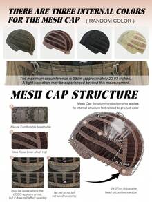 NAMM 1 PC Elegant Brown Layered Wig For Women 16 In Shoulder Length Synthetic Middle Part Wig, High Temperature Fiber Wig For Girl Daily Use - Brown - View 9