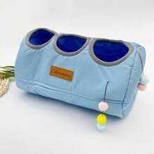 Hamster, Guinea Pig Tunnel, Golden Hamster, Hedgehog, Squirrel, Guinea Pig Warm Resting And Playing Hideaway House, Small Pet Supplies - C-Blue - View 3