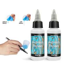 60ml Airbrush Thinner, Water-Based Acrylic Paint Thinner, To Improve Color Flow For Shoes, Clothes, Metal And Plastic Models. - 60ML - View 1