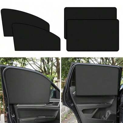 YAIUZGOO Magnetic Car Sunshade Curtains, Side Window Shade, UV Protection, Universal Fit For Most Vehicles, Reduces Heat And Glare