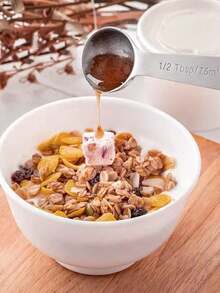 Stainless Steel Measuring Spoons, Household Gram Scale Spoon, Kitchen Baking Weight Powder Milk Coffee Tea Measuring Spoon With Markings - Multicolor - View 4