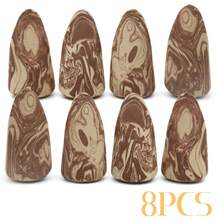 Rocket Head Makeup Sponge Set (8/10/15/20pcs Optional) - White & Coffee Makeup Sponge, Water-Activated Latex Sponges For Foundation, BB Cream, Loose Powder, Concealer & Blush, Flawless Base Makeup - Multicolor - View 13