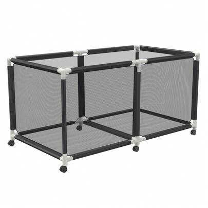 Pool Storage Container, Extra-Large Storage Cart For Inflatable Pools, Storage Box, Rolling Organizer With Nylon Basket For Toys, Floats, Towels