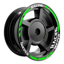10-Inch Reflective Neon Wheel Sticker Decal Kit For WS150 W150 - Reflective Green / Reflective White - View 2