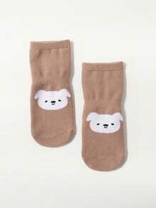 6 Pairs/1 Pair Cartoon Animal Pattern Anti-Slip Socks, Spring/Autumn Baby/Kids Boys/Girls - Multicolor - View 5