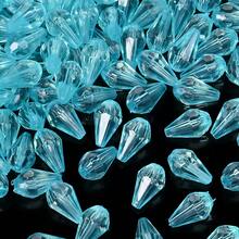 200pcs 13mm Teardrop Shiny Acrylic Beads, Suitable For DIY Bracelets, Necklaces, Keychains, Earrings And Crafts - water drop - View 18