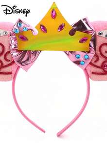 1pc Disney Cartoon Cute Bow, Mickey Ears Headband Birthday Party Cartoon Bow Hair Accessory, Suitable As Valentine's Day Gift - Multicolor - View 4