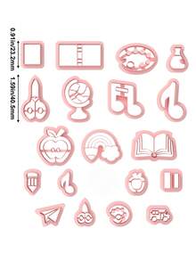 Childlike Style Polymer Clay Cutters, Cute Cartoon Shape Clay Cutter Molds For DIY Earring Jewelry Making, DIY Soft Pottery Pendant Earrings Tools, No Battery Needed - Clay Cutters - View 3