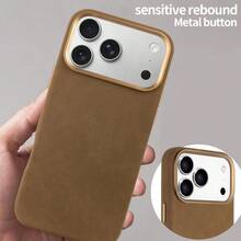 VIETAO High-Quality Magnetic Wireless Charging Phone Case Compatible With IPhone 15 16 17 Pro Max 17pro 17promax, Made Of Premium Matte Artificial Leather Material, Provides Protective Phone Shell - Dark Brown - View 6