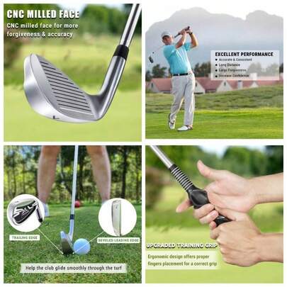 Iron Club Adult Men Women - Upgraded Training Grip Iron Beginners, 37 Inch