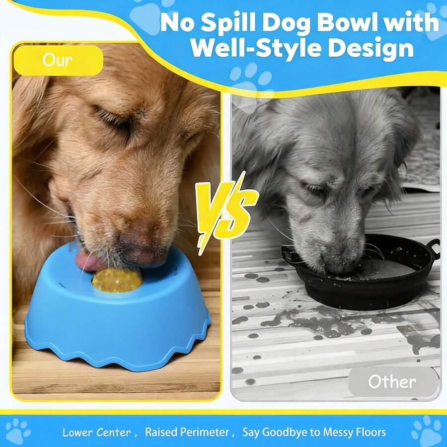 Slow Feeder Dog/Cat Bowl, Non-Slip Entertainment Ball-Shaped, Bone Broth Dog Licking Bowl, Yogurt Dog Licking Toy, Suitable For Small, Medium And Large Dogs And Cats, Dietary Supplement/Post-Operative Nutrition, Gift, Celebration