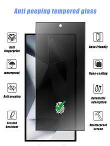Bộ 4 miếng dán bảo vệ màn hình riêng tư tương thích với Samsung Galaxy S21/S22/S23/S24 Ultra/S24 FE/S25 Ultra/S25/S26 Ultra/S26/S26 Plus, thiết kế viền đen hẹp, chống nước, chống bám vân tay, chống trầy xước, chống sốc, bảo vệ màn hình riêng tư, thích hợp sử dụng hàng ngày, văn phòng, nhà. Miếng dán bảo vệ màn hình điện thoại, phụ kiện điện thoại, chống nhìn trộm, chống sốc, chống rơi, chống trầy xước. - màu đen - Xem 3