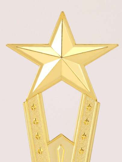 1 Pc Golden Award Trophy Star Plastic Winner Award Trophy Craft Souvenirs Singing Dancing Competition Reward Prize Cup School Rewarding Supply