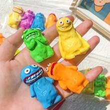 1个2026新款丑萌可捏泥怪玩具，搞笑恶搞礼物，减压丑萌玩意儿，生日、节日、圣诞礼物的完美之选 - 彩色 - 查看 7