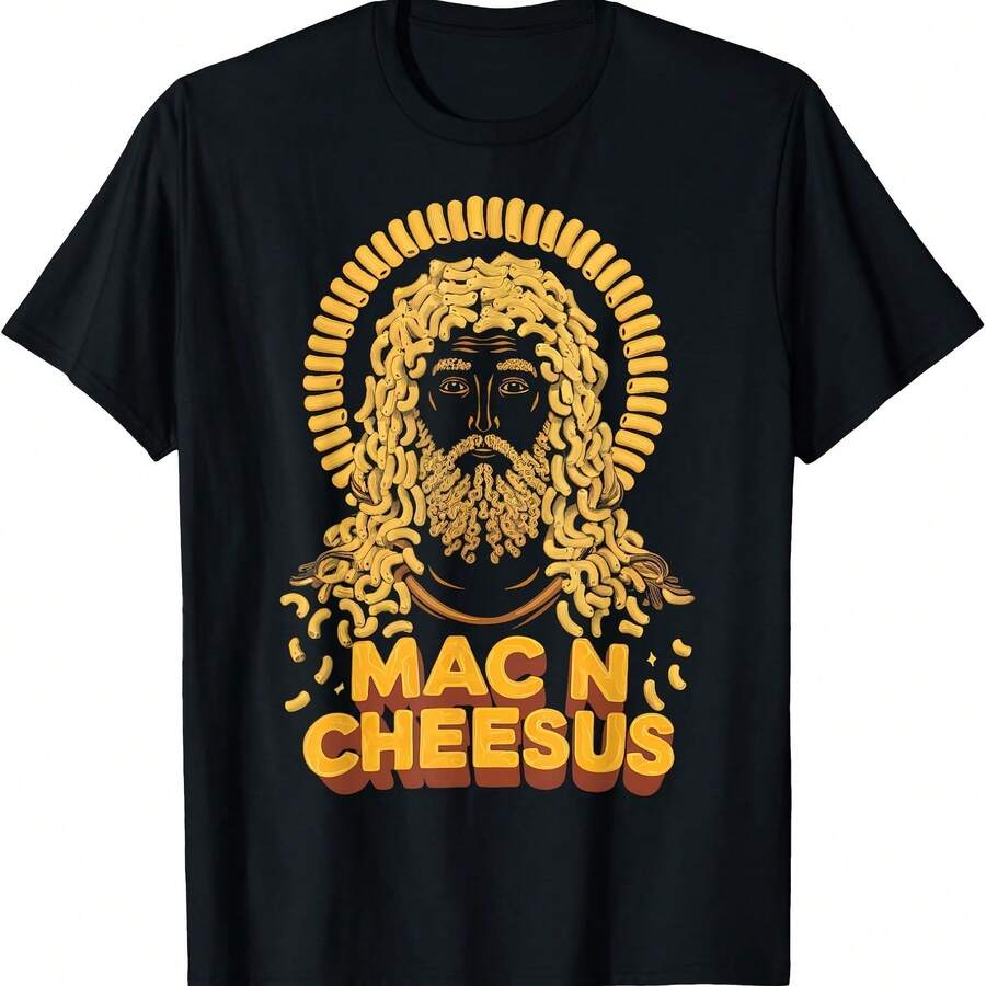 Camiseta de queso Jesús de N Cheeses - Negro 3 - Ver 1